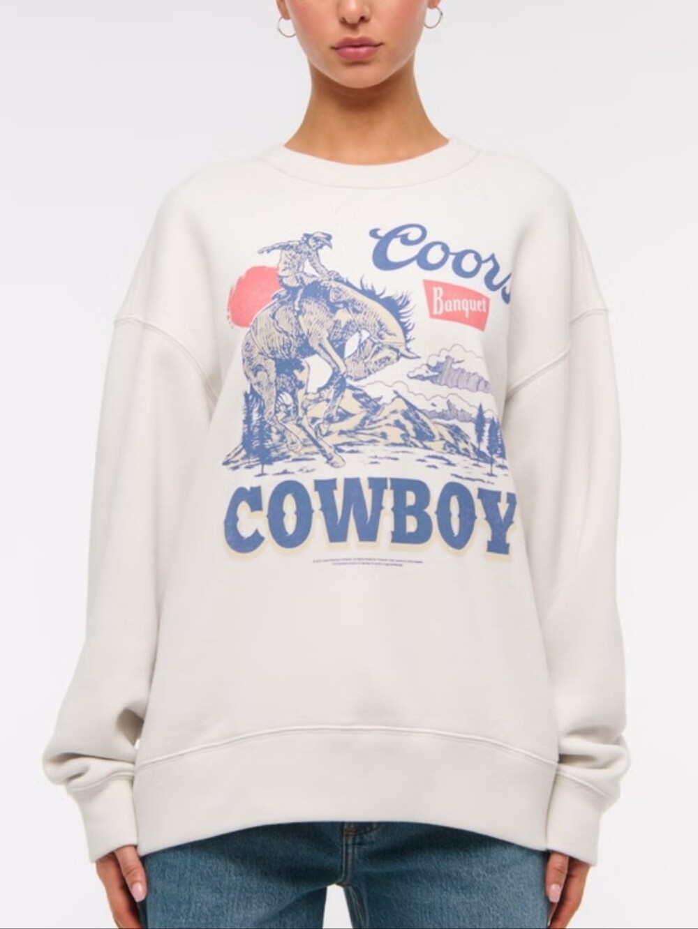Abercrombie & Fitch Coors Banquet Sunday Crew Sweatshirt